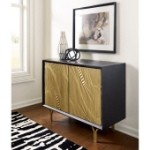 Picture of Black Gold Accent Cabinet