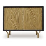 Picture of Black Gold Accent Cabinet