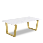 Picture of 48"/20" Gold Coffee Table ,Gold Console Table and Gold End Table