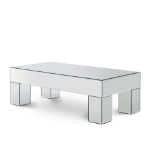 Picture of 50" / 22" Mirrored Glass Engineered Wood Coffee Table and End Table