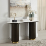 Picture of Marble Top Fixed Table Top Oval Sofa Table