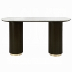 Picture of Marble Top Fixed Table Top Oval Sofa Table