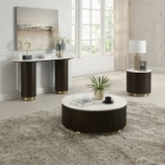 Picture of Composite Wood, Artificial Marble, Metal End Table