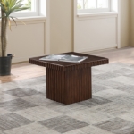 Picture of 21"/37.5" Rubberwood Oak Veneer MDF Coffee Table and 2 Piece Coffee Table