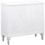 Picture of Mandala Accent Cabinet Distressed White