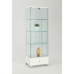 Picture of White Glass Curio - L 23.62 X W 17.72 X H 73.23