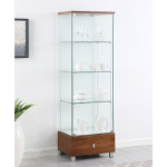 Picture of White Glass Curio - L 23.62 X W 17.72 X H 73.23