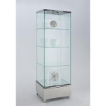 Picture of White Glass Curio - L 23.62 X W 17.72 X H 73.23