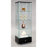 Picture of White Glass Curio - L 23.62 X W 17.72 X H 73.23