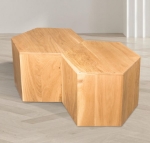 Picture of 24"  Modular Shape Natural Wood Grain Variation Coffee Table