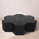 Picture of 24"  Modular Shape Natural Wood Grain Variation Coffee Table