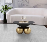 Picture of 30"/ 20" Brushed Brass Coffee Table and End Table