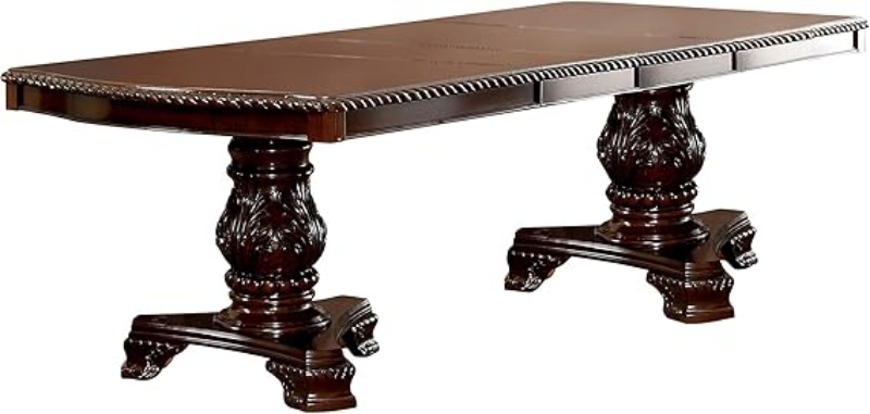 Picture of 108" Expandable Double Pedestal Base Wood Veneer Dining Table