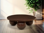 Picture of 39" Solid Acacia Wood Coffee Table