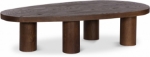 Picture of 58" Solid Oak Wood Natural Wood Grain Variation Coffee Table