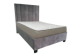 Picture of Grey Leather platform bed