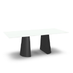 Picture of Gemma Glass, Stone/Marble and Wood Customized Dining Table