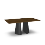 Picture of Gemma Glass, Stone/Marble and Wood Customized Dining Table