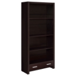 Picture of 31.5"L X 11.75"W X 70.75"H Cappuccino Wood Bookcase