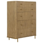 Picture of 5-Drawer Natural/Black Chest