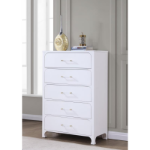 Picture of 38" inch 5-Drawer White Bedroom Chest