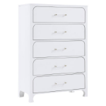 Picture of 38" inch 5-Drawer White Bedroom Chest