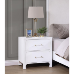 Picture of 2-Drawer White Nightstand