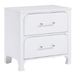 Picture of 2-Drawer White Nightstand