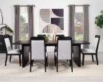 Picture of 7pc Extendable Black Dining Room Set