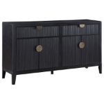 Picture of 4-Door Sideboard Buffet Storage Cabinet Black