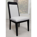 Picture of Wood Dining Ivory and Black Side Chair