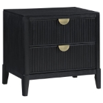 Picture of 2-Drawer Nightstand Black