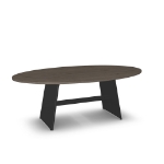 Picture of Tayra Glass, Stone/Marble and Wood Customized Dining Table