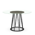 Picture of Calypso Glass, Stone/Marble and Wood Customized Dining Table