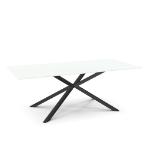 Picture of Asterisk Glass, Stone/Marble and Wood Customized Dining Table