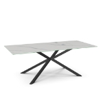 Picture of Asterisk Glass, Stone/Marble and Wood Customized Dining Table