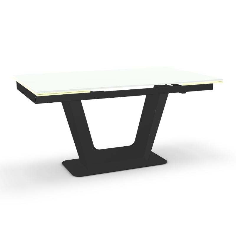 Picture of Amelia Extendable table base Glass and Wood Customized Dining Table