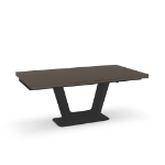 Picture of Amelia Extendable table base Glass and Wood Customized Dining Table