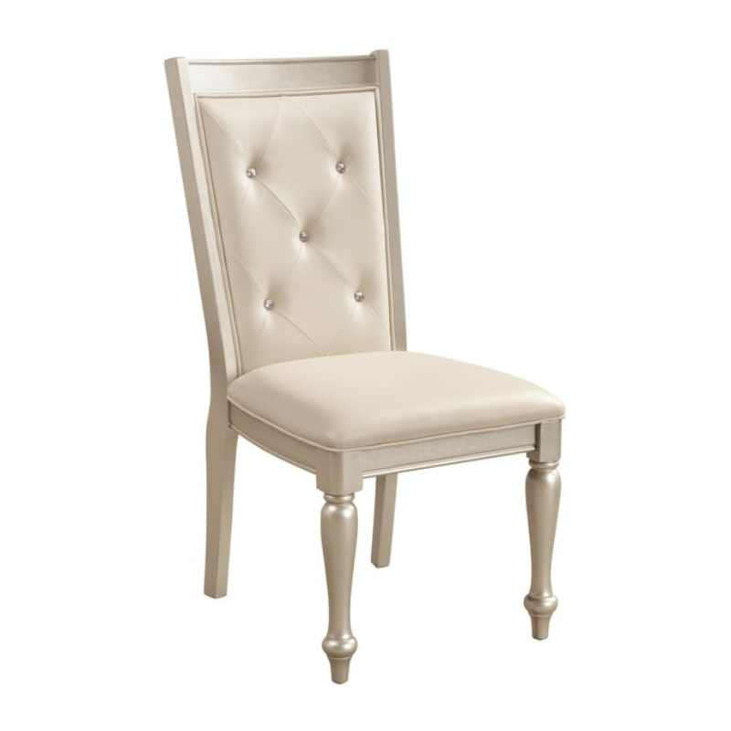 Picture of Gold Silver Champagne Side Chair and Arm Chair