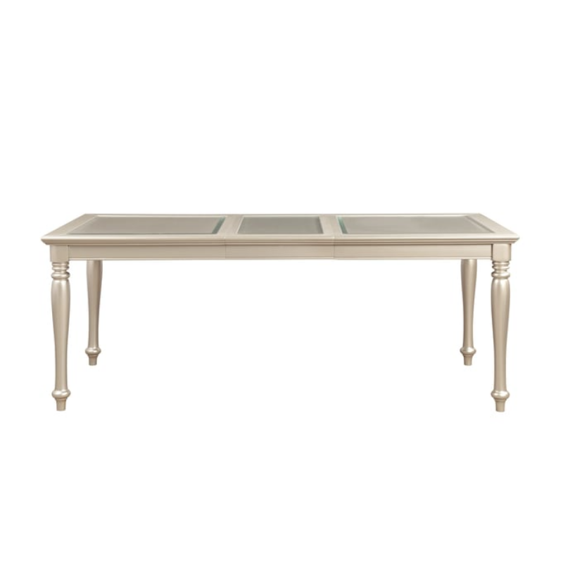 Picture of 60"-78" Extendable Gold Silver Champagne Dining Table