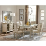 Picture of 60"-78" Extendable Gold Silver Champagne Dining Table