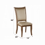 Picture of Gray Oak Wood Veneer Dining Chair