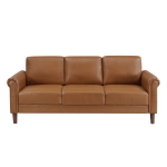 Picture of Brown, Chocolate, Dark gray Leather Sofa