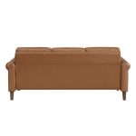 Picture of Brown, Chocolate, Dark gray Leather Sofa