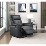 Picture of Genuine Leather Swivel Glider Reclining Chair