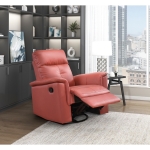 Picture of Genuine Leather Swivel Glider Reclining Chair