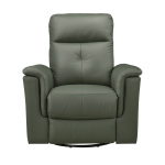 Picture of Genuine Leather Swivel Glider Reclining Chair