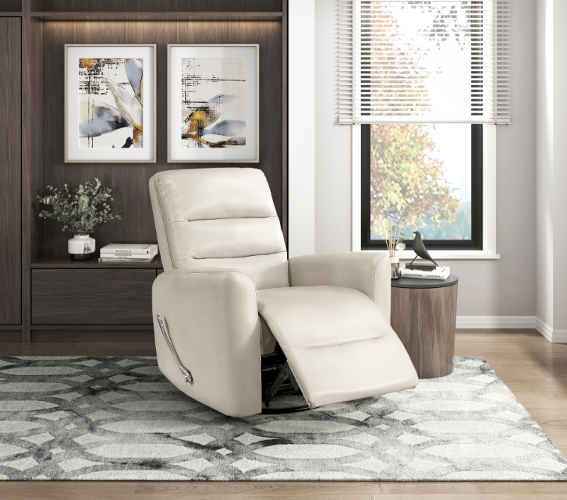 Picture of Leather Swivel Glider Reclining Chair