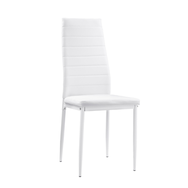 Picture of White/Black faux leather Dining Chair