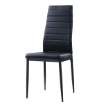 Picture of White/Black faux leather Dining Chair